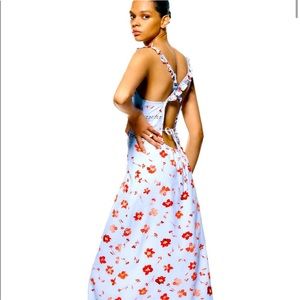 New with tags Zara floral print linen blend Dress